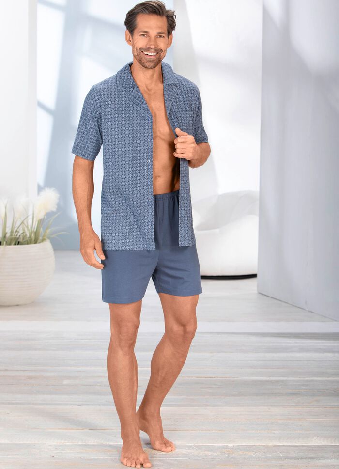 Shorty mit durchgekn&ouml;pftem Oberteil  