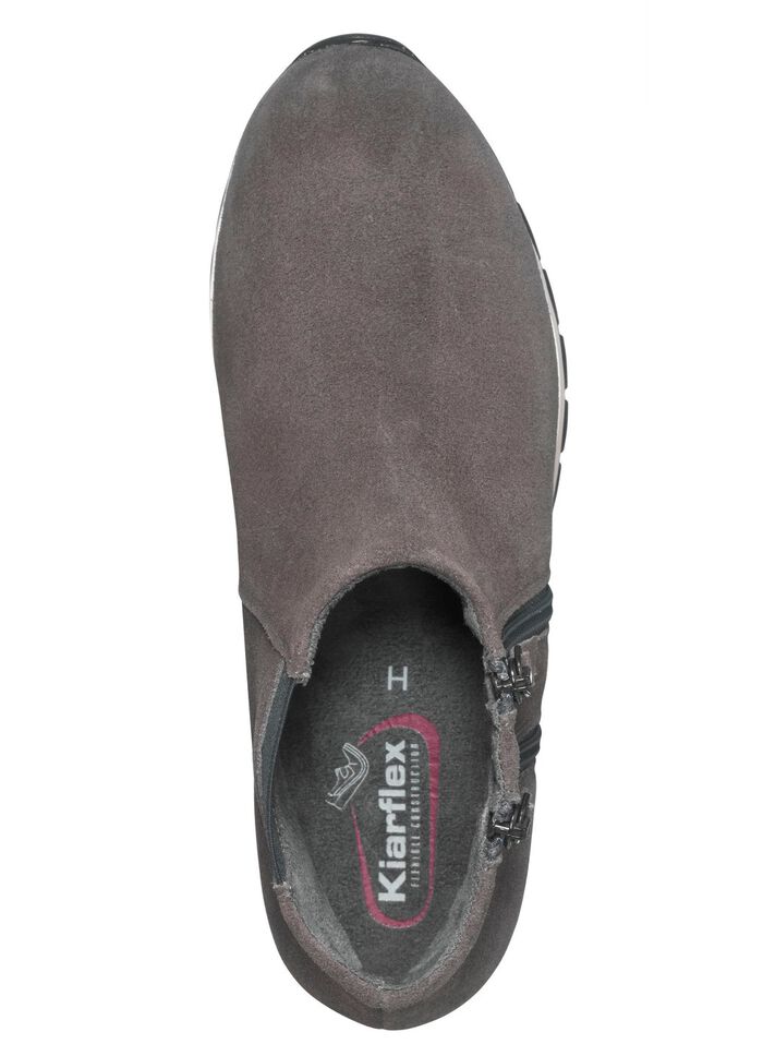 Bootie mit zwei Reissverschl&uuml;ssen GRAU