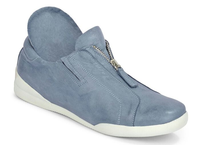 Andrea Conti Slipper mit praktischem Reissverschluss BLEU