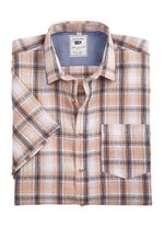 Kariertes Hemd von &laquo;Milano Italy&raquo; in 3 Farben BEIGE KARIERT