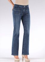 Magic-Jeans mit ausgestellter Beinweite 