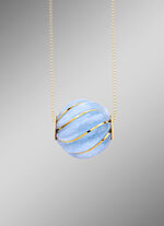 Anhänger mit echt Aquamarin 