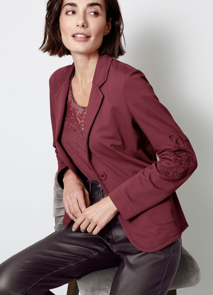 Blazer mit hübscher Stickerei 