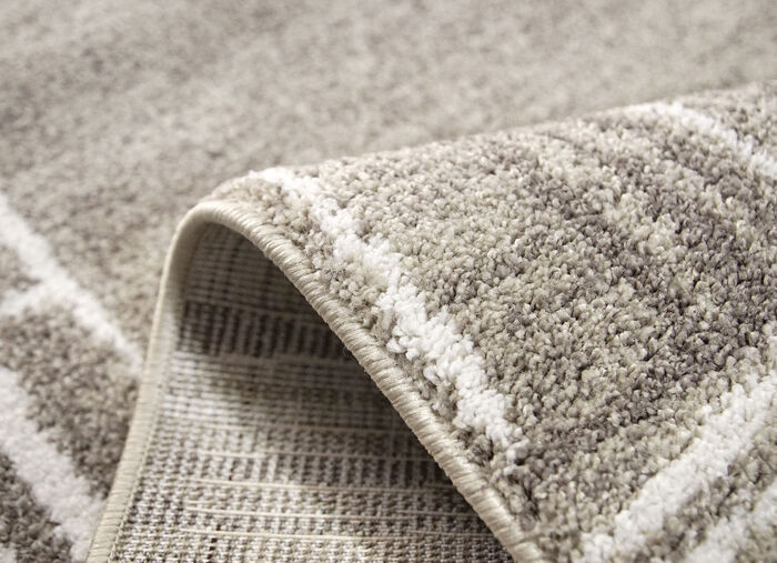 Br&uuml;cken und Teppiche mit fein gearbeiteter Bord&uuml;re BEIGE