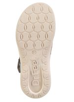 Stegspangen-Sandale mit Kork-Bes&auml;tzen BLEU