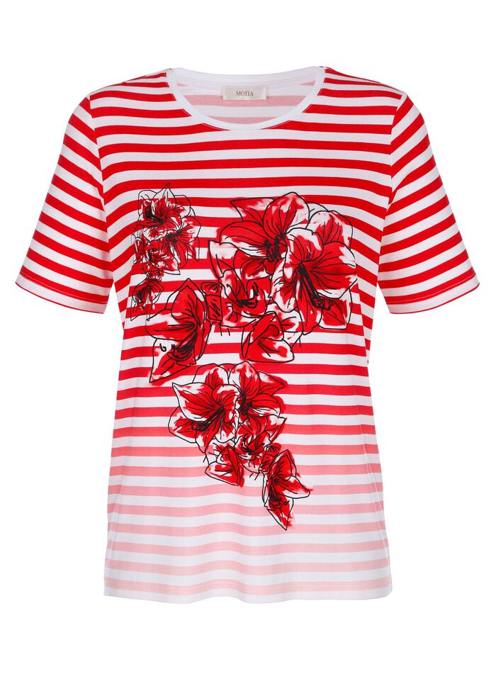 Shirt mit platziertem Druckmotiv 