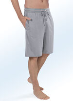 Zweierpack Pyjama- und Freizeithosen, knielang 1X SCHWARZ, 1X HELLGRAU MELIERT