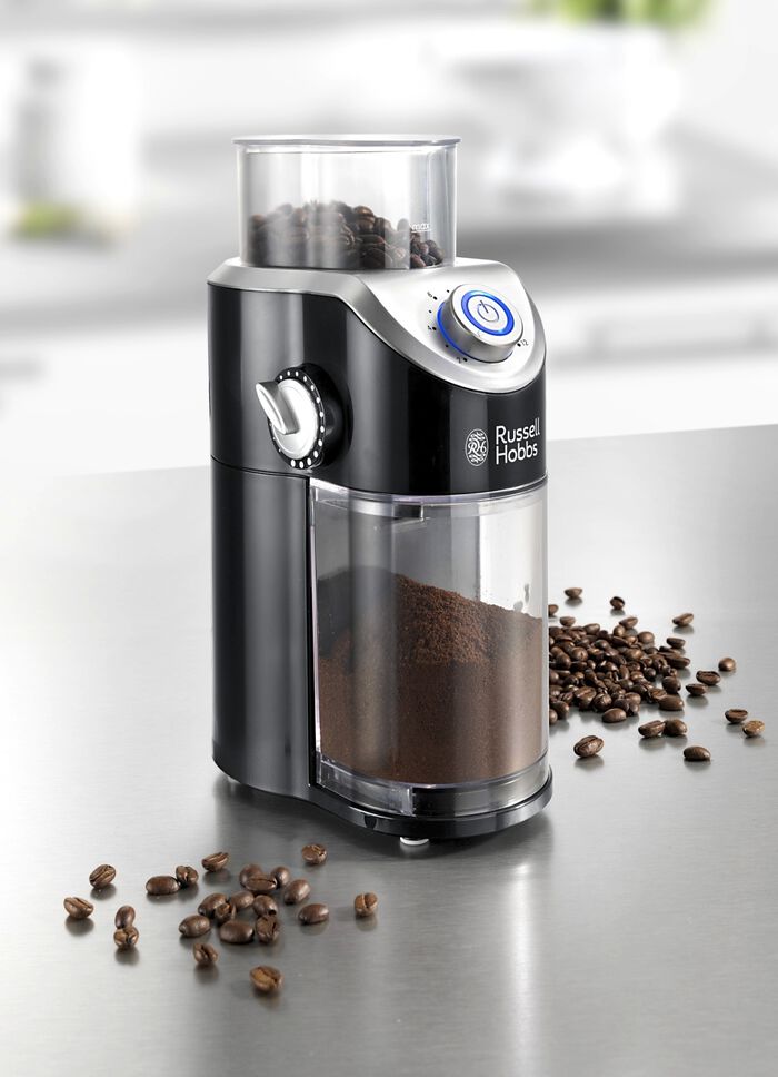 Russell Hobbs elektrische Kaffeem&uuml;hle mit Scheibenmahlwerk 