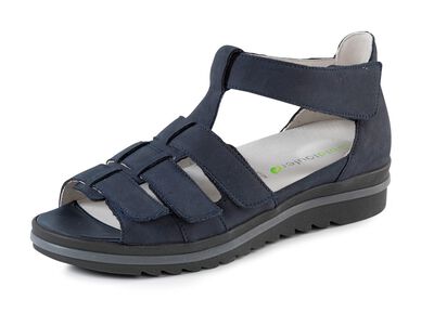 Waldl&auml;ufer, bequeme Damen-Sandalen, Weite H, mit herausnehmbarem Fussbett 
