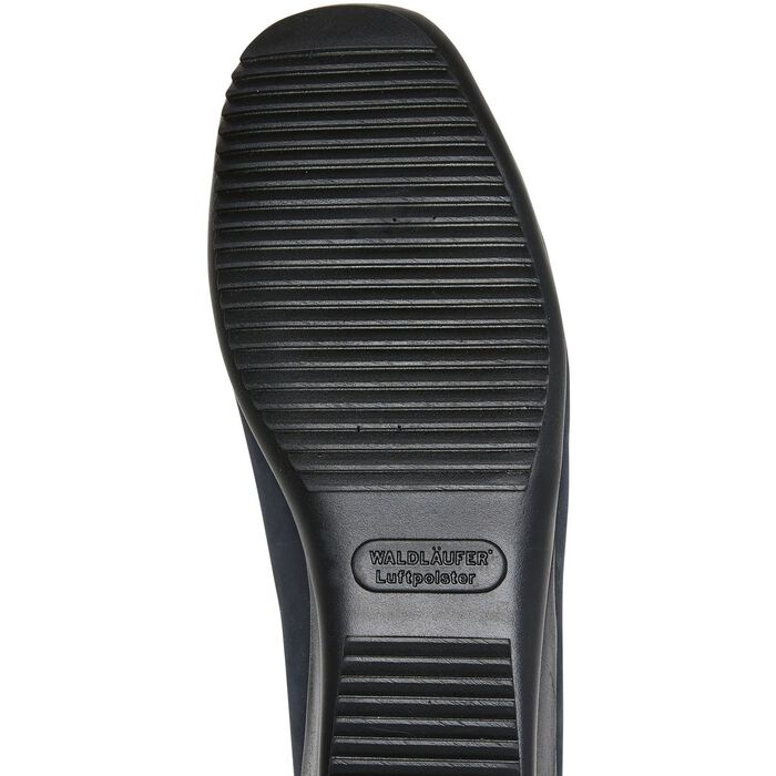 Waldl&auml;ufer, bequeme Damen-Slipper, Weite H, mit herausnehmbarem Fussbett MARINE-COGNAC