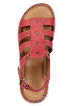 Gemini, klassische Damen-Sandalen, Weite G, aus Leder ROT