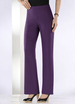 Jerseyhose mit ausgestellter Fu&szlig;weite BROMBEER