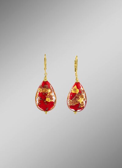 Ohrringe mit Muranoglas-Perlen 