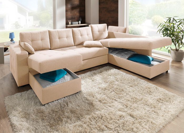 Polsterm&ouml;bel mit Bettfunktion verschiedene Ausf&uuml;hrungen 