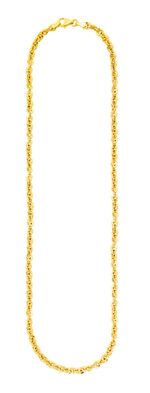 Klassissche Kordelketten-Garnitur, diamantiert 