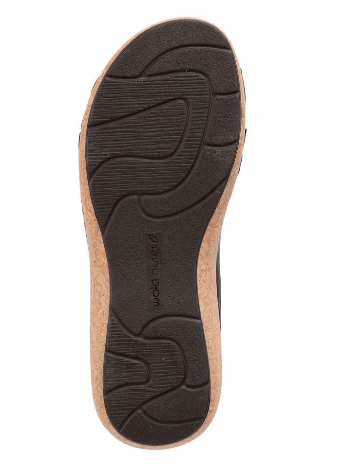 Waldl&auml;ufer Sandale aus Leder SCHWARZ