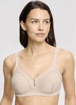 Susa Zweierpack BH mit Spitzeneins&auml;tzen 1X AUBERGINE, 1X PUDER