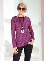 Shirt mit U-Boot-Ausschnitt 