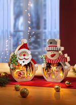 Weihnachts-Dekoration mit LED-Beleuchtung 