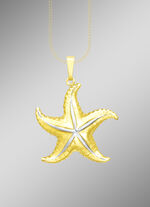 Interessanter Anhänger Seestern in Bicolor 