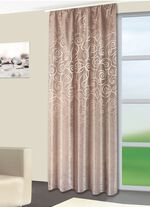 Dekoschal mit Umschlagsaum TAUPE