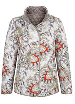 Wendejacke mit grafischem Steppmuster