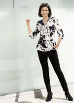 Shirt-Tunika mit Schlingenknopfleiste 