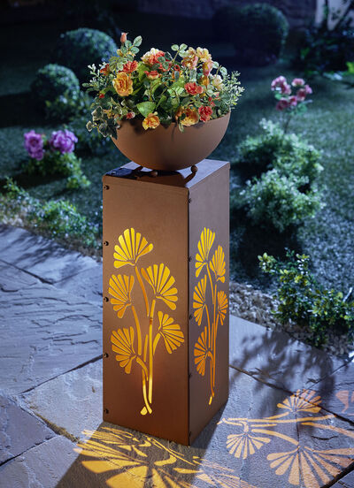 LED-Dekosäule «Ginkgo» 