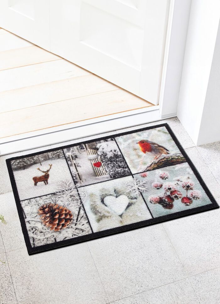 Fussmatte mit rutschemmender R&uuml;ckseite BUNT