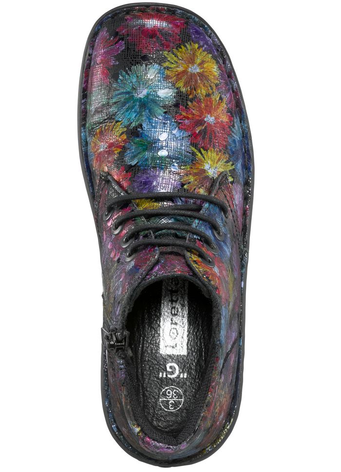 ELENA EDEN, schicke Damen-Boots, Weite G, mit herausnehmbarem Fussbett MULTICOLOR