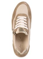 Andrea Conti, sommerliche Damen-Sneaker, Weite G, mit herausnehmbarem Fussbett BEIGE-TAUPE