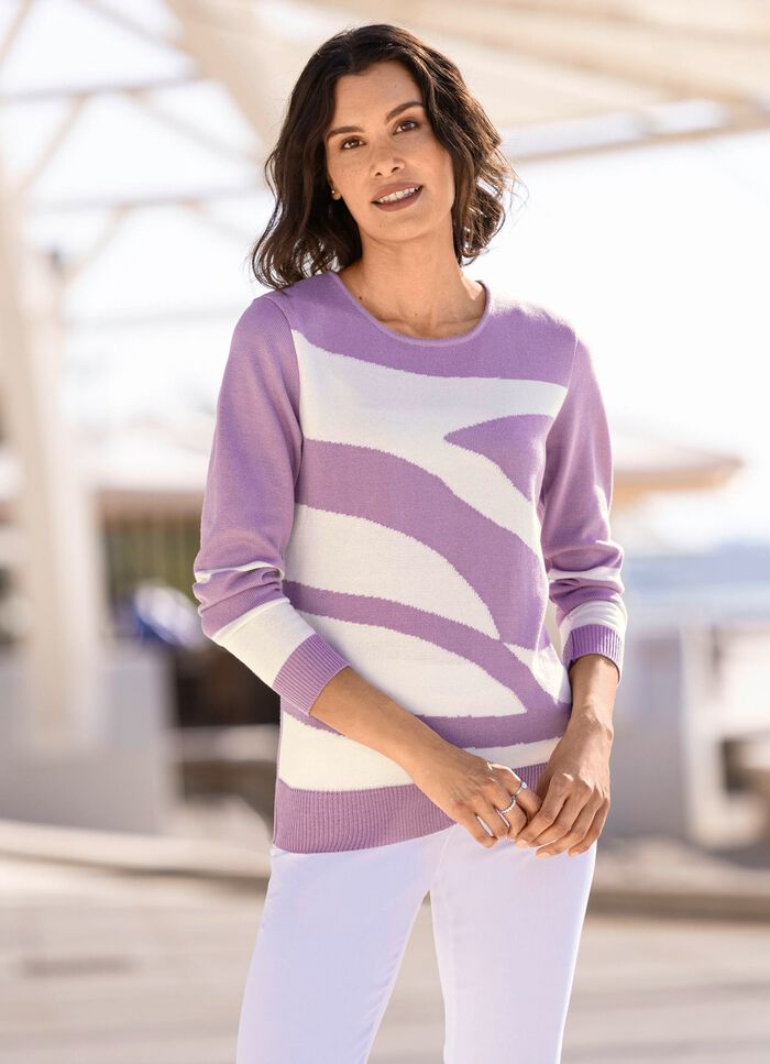 Pullover mit Intarsiendessin 