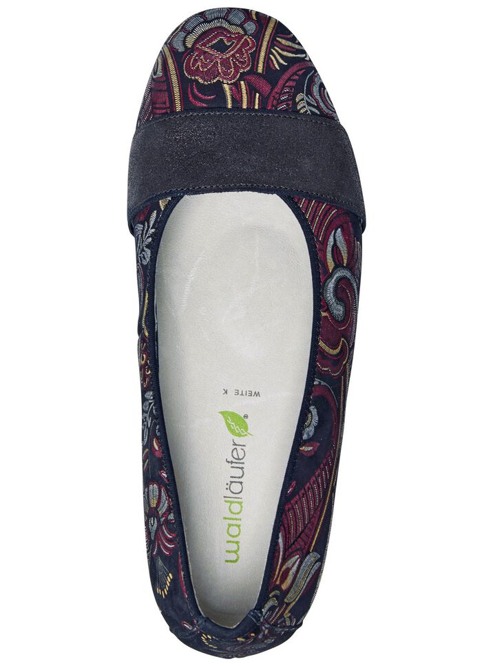 Waldl&auml;ufer, bequeme Damen-Pumps, Weite K, mit herausnehmbarem Fussbett 