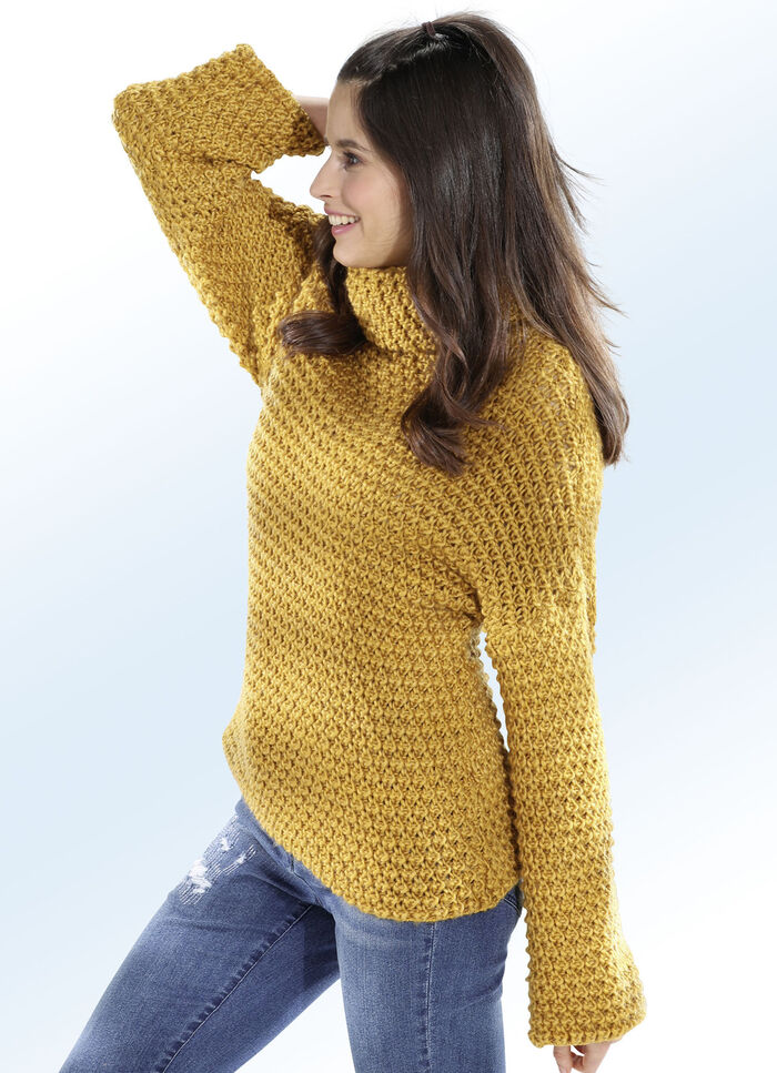 Pullover in Grobstrick mit Struktur 