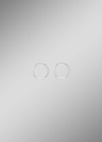 Schicke Creolen in Weissgold 585/- fein 