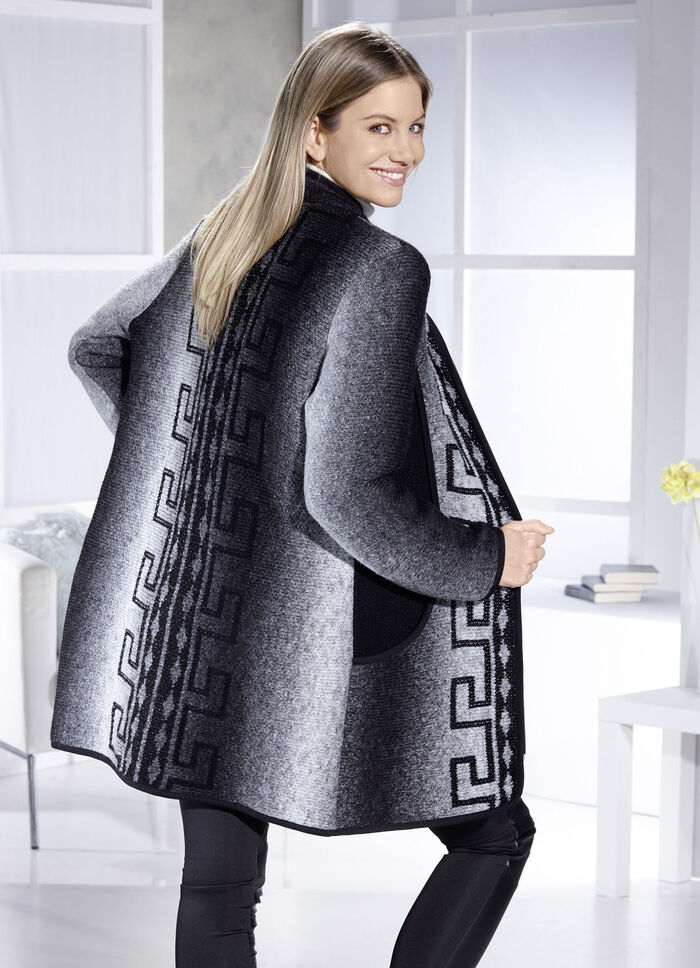 Longjacke mit Reißverschlussleiste 