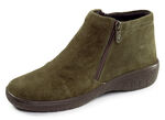 ELENA EDEN, bequeme Damen-Boots, Weite G, mit herausnehmbarem Fussbett OLIV