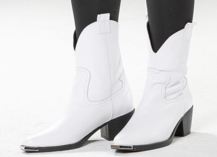 Gemini Western-Stiefel aus Rind-Nappaleder WEISS