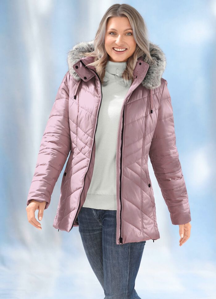 Jacke mit L&auml;ngssteppung seitlich 