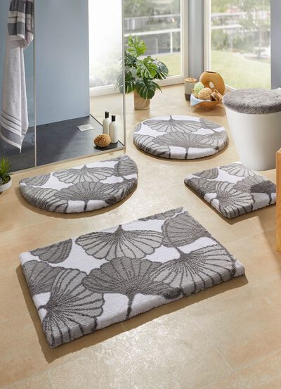 Badgarnitur mit Ginkgobl&auml;tter-Motiv 