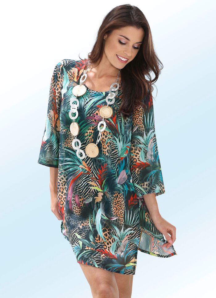 Comodo Tunika mit farbbrillantem Druckdessin 