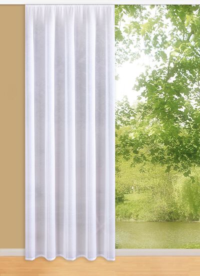 Halbtransparenter Vorhang mit Universalschienenband 