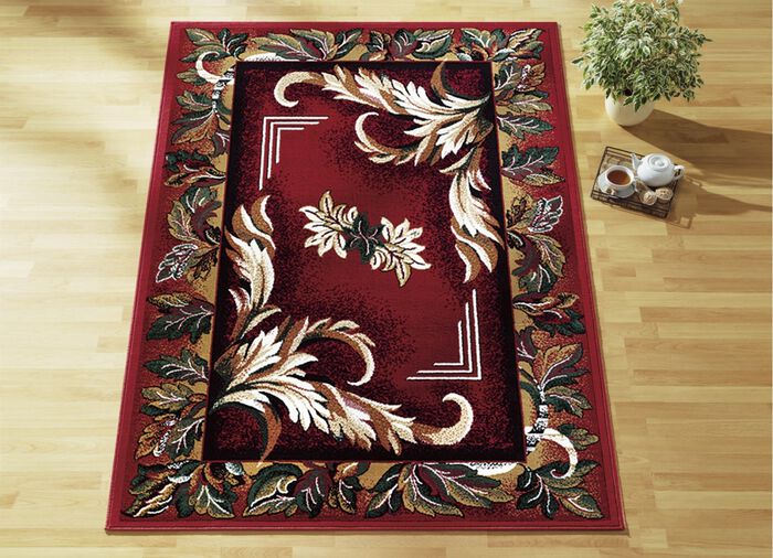 Br&uuml;cken/Teppiche und Bettumrandungen mit Mittelmotiv ROT MITTELM.