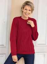 Pullover in Strukturmustermix 