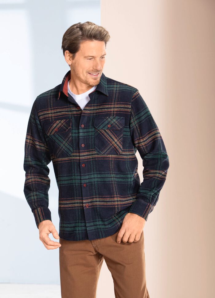 Kariertes Overshirt von &laquo;Milano Italy&raquo; 