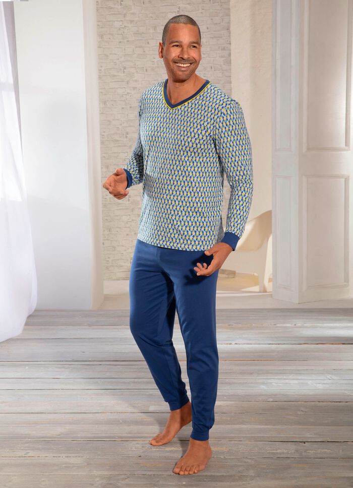 Pyjama mit V-Auschnitt 