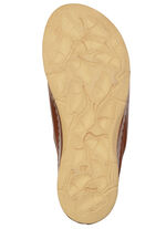 Gemini, trendige Damen-Pantoletten, Weite G, mit Gummizug COGNAC