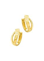 Vergoldete Klappcreolen aus Silber 