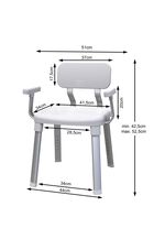 Dusch- und Badestuhl f&uuml;r sicheres Duschen und Baden 