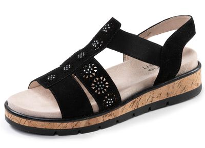 ELENA EDEN, sommerliche Damen-Sandalen, Weite G, mit herausnehmbarem Fussbett 